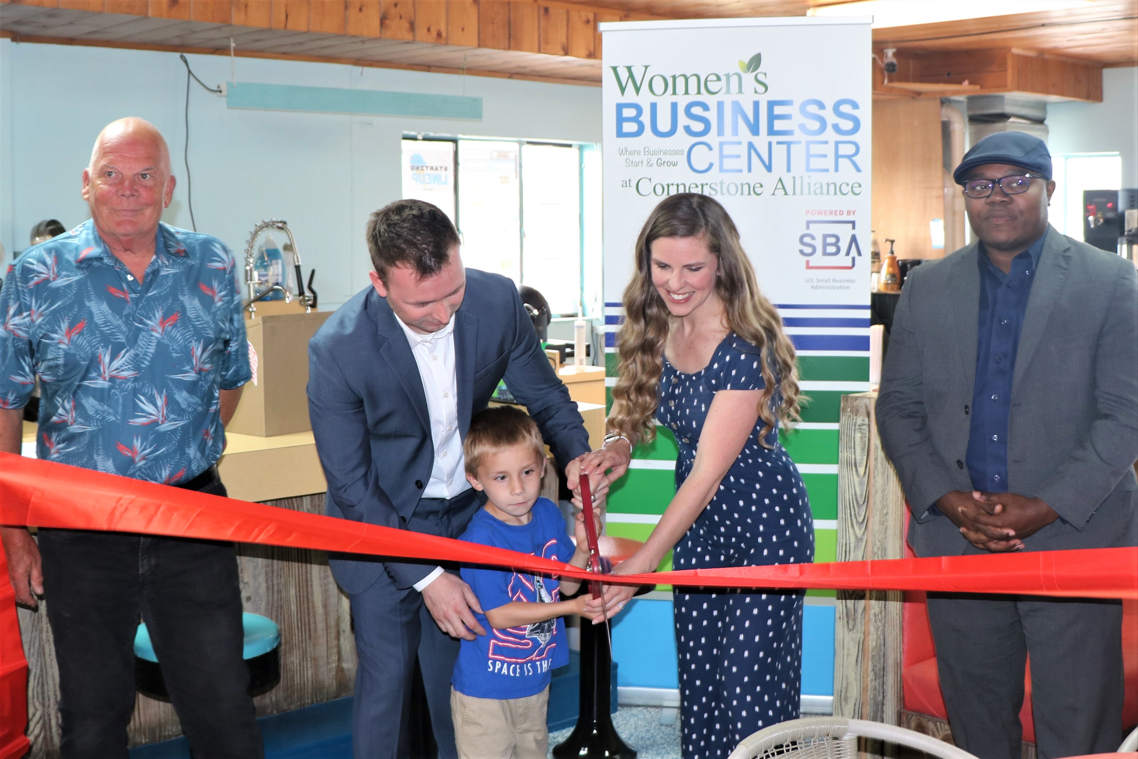 Driftwood Ribbon Cutting 2